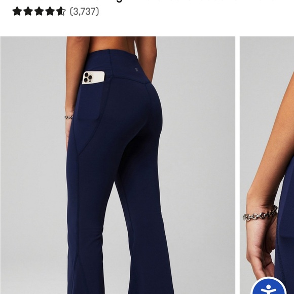 Fabletics Navy Blue Leggings - Picture 2 of 3